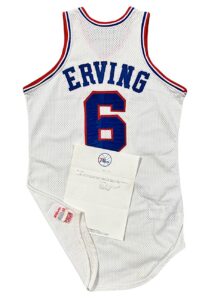 Circa 1984 Julius “Dr. J” Erving Philadelphia 76ers Game-Used Home Jersey