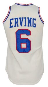 Circa 1984 Julius “Dr. J” Erving Philadelphia 76ers Game-Used Home Jersey