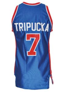 Circa 1984 Kelly Tripucka Detroit Pistons Game-Used Road Jersey 