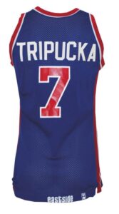 Circa 1984 Kelly Tripucka Detroit Pistons Game-Used Road Jersey 