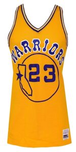 Circa 1984 Mike Bratz Golden State Warriors Game-Used Home Jersey