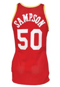 Circa 1984 Ralph Sampson Houston Rockets Rookie Era Game-Used Road Jersey