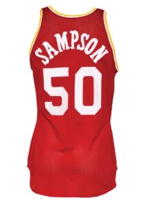 Circa 1984 Rookie Era Ralph Sampson Houston Rockets Game-Used Road Jersey 