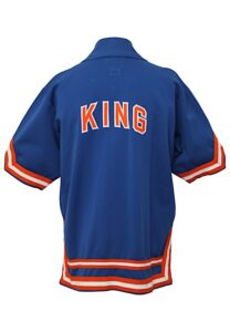 Circa 1985 Bernard King New York Knicks Player-Worn Warm-Up Jacket