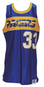 Circa 1985 Clark Kellogg Indiana Pacers Game-Used Road Jersey