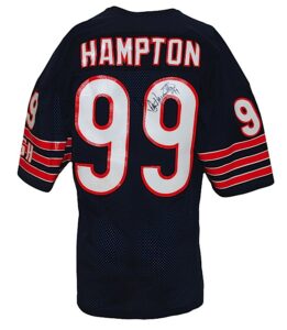 Circa 1985 Dan Hampton Chicago Bears Game-Used & Autographed Home Jersey