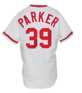 Circa 1985 Dave Parker Cincinnati Reds Game-Used Home Jersey