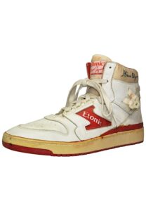 Circa 1985 Hakeem Olajuwon Rookie Era Houston Rockets Game-Used Sneaker