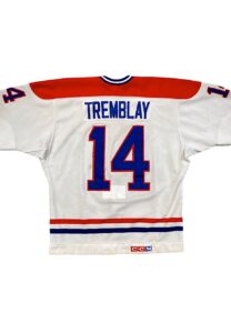 Circa 1985 Mario Tremblay Montreal Canadiens Game-Used Jersey