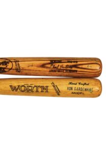 Circa 1985 New York Mets Game-Used Bats — Ron Gardenhire & Clint Hurdle