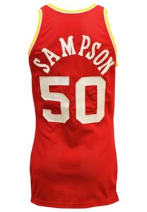 Circa 1985 Ralph Sampson Houston Rockets Game-Used Road Jersey