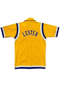 Circa 1985 Ronnie Lester LA Lakers Player Worn Warm-Up Jacket