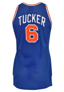 Circa 1985 Trent Tucker New York Knicks Game-Used Road Jersey