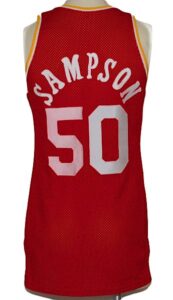 Circa 1986-1987 Ralph Sampson Houston Rockets Game-Used Road Jersey