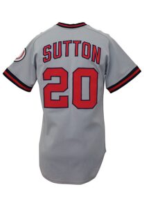 Circa 1986 Don Sutton California Angels Game-Used Road Jersey