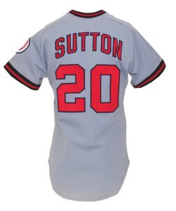 Circa 1986 Don Sutton California Angels Game-Used Road Jersey