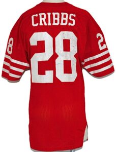 Circa 1986 Joe Cribbs San Francisco 49ers Game-Used Home Jersey