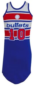 Circa 1986 Manute Bol Rookie Era Washington Bullets Game-Used Road Jersey with Shorts & Socks