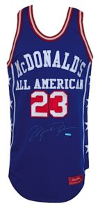 Circa 1986 Michael Jordan Promo McDonalds All-American Autographed Jersey