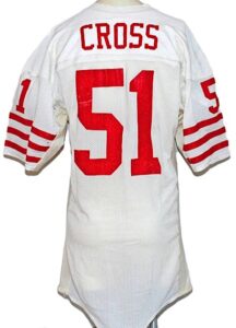 Circa 1986 Randy Cross San Francisco 49ers Game-Used Road Jersey