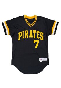 Circa 1987 Barry Bonds Rookie Era Pittsburgh Pirates Team-Issued BP Jersey