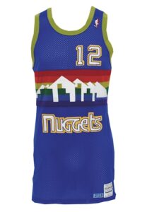 Circa 1987 Fat Lever Denver Nuggets Game-Used Road Jersey 