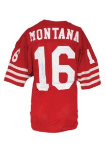 Circa 1987 Joe Montana San Francisco 49ers Game-Used & Autographed Home Jersey