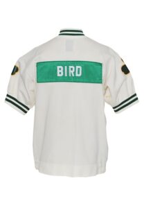 Circa 1987 Larry Bird Boston Celtics Worn Home Warm-Up Jacket