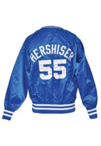 Circa 1987 Orel Hershiser LA Dodgers Cold Weather Worn Warm-Up Pullover