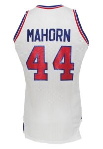 Circa 1987 Rick Mahorn Detroit Pistons Game-Used & Autographed Home Jersey