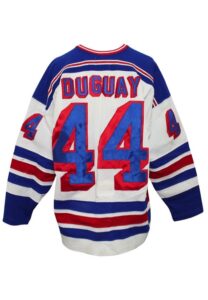 Circa 1987 Ron Duguay New York Rangers Game-Used Jersey