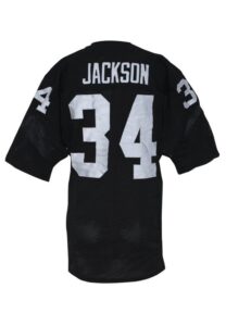 Circa 1988 Bo Jackson Los Angeles Raiders Game-Used Home Jersey