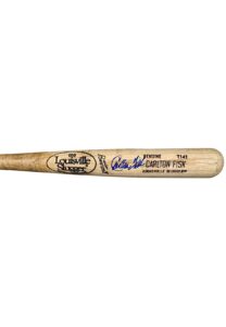 Circa 1988 Carlton Fisk Chicago White Sox Game-Used & Signed Bat