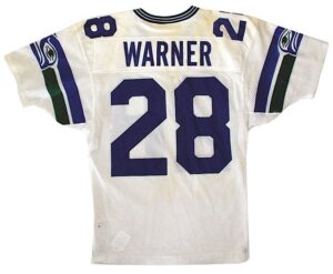 Circa 1988 Curt Warner Seattle Seahawks Game-Used Road Jersey