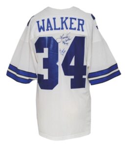 Circa 1988 Herschel Walker Dallas Cowboys Game-Used & Autographed Home Jersey