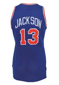 Circa 1988 Mark Jackson Rookie Era NY Knicks Game-Used Road Jersey 