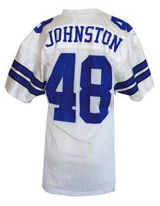 Circa 1989 Daryl “Moose” Johnston Rookie Era Dallas Cowboys Game-Used Home Jersey