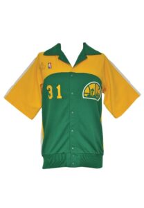 Circa 1989 Derrick McKey Seattle SuperSonics Worn & Autographed Warm-Up Jacket