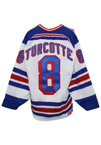 Circa 1990 Darren Turcotte New York Rangers Game-Used & Autographed Jersey