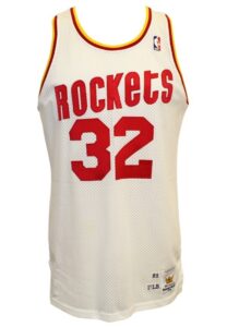 Circa 1990 Lewis Lloyd, Byron Dinkins & David Wood Houston Rockets Game-Used Jerseys