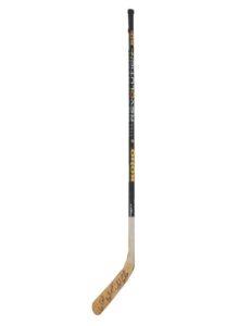 Circa 1990 Mario Lemieux Pittsburgh Penguins Game-Used & Autographed Stick