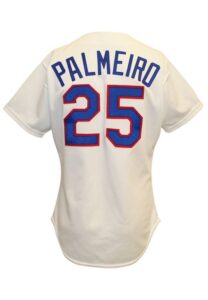 Circa 1990 Rafael Palmeiro Texas Rangers Game-Used & Autographed Home Jersey