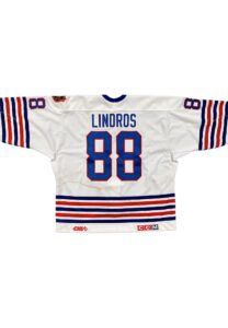 Circa 1991 Eric Lindros Oshawa Generals OHL Game-Used Jersey