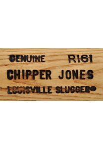 Circa 1992 Chipper Jones Atlanta Braves Game-Used & Autographed Bat