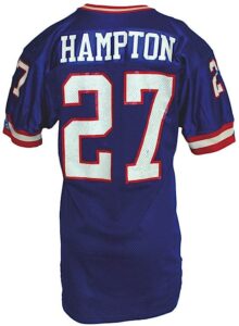 Circa 1993 Rodney Hampton New York Giants Game-Used Home Jersey