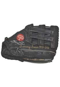 Circa 1993 Sammy Sosa Chicago Cubs Game-Used & Autographed Glove