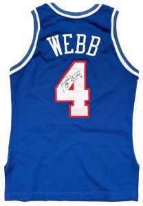 Circa 1993 Spud Webb Sacramento Kings Game-Used & Signed Jersey