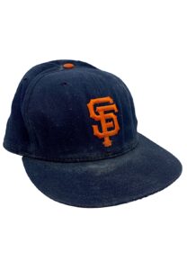 Circa 1995 Barry Bonds SF Giants Game-Used Cap