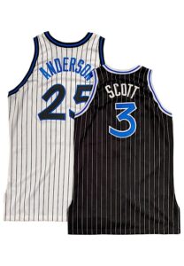 Circa 1995 Dennis Scott & Nick Anderson Orlando Magic Game-Used Jerseys