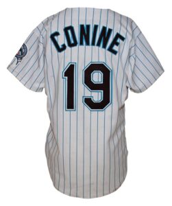 Circa 1995 Jeff Conine Florida Marlins Game-Used & Autographed Home Jersey